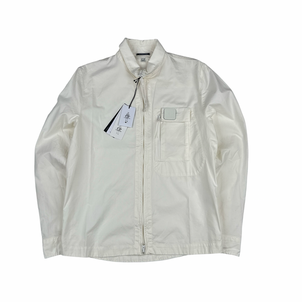 CP Company Cream Metropolis Series Overshirt - Medium