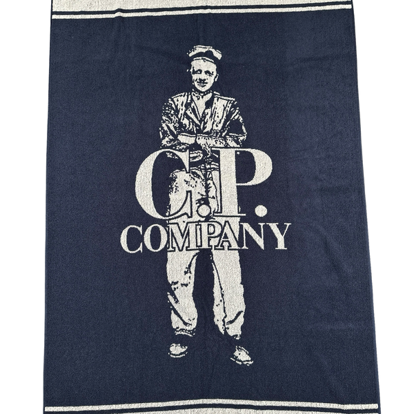 CP Company Spellout Navy Beach Towel
