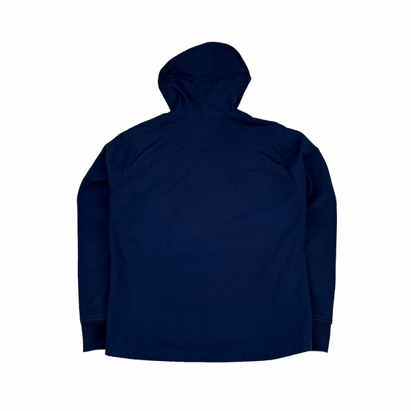 CP Company Deep Blue Soft Shell Goggle Jacket - Large