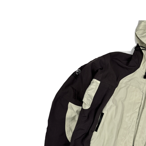 North Face Brown/Cream Gore Tex Summit Series Shell Jacket - Small