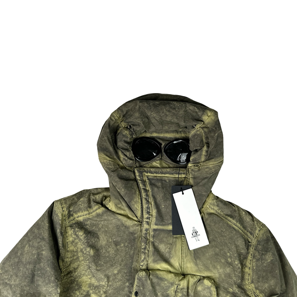 CP Company Green Nycra Goggle Hooded Jacket - XL