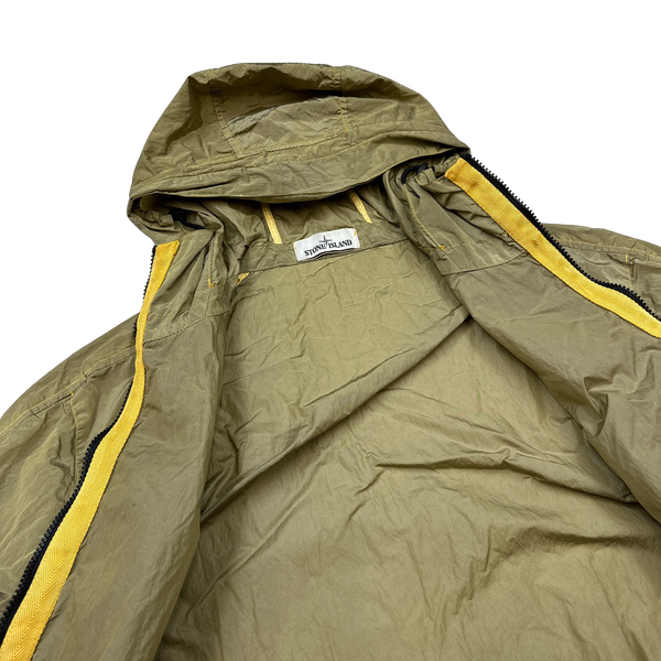 Stone Island 2018 Gold Nylon Metal Watro Hooded Jacket - XL