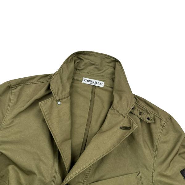 Stone Island 2009 Double Breasted Beige Jacket - Medium