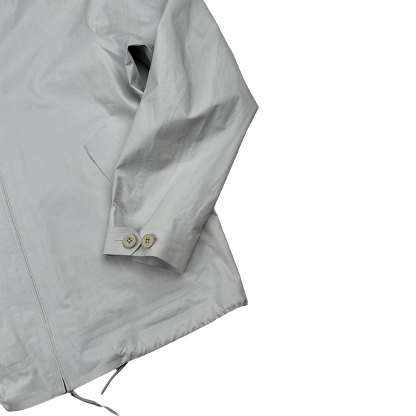 Ten C Lightweight Buttoned Neck Anorak Cotton Jacket - Large