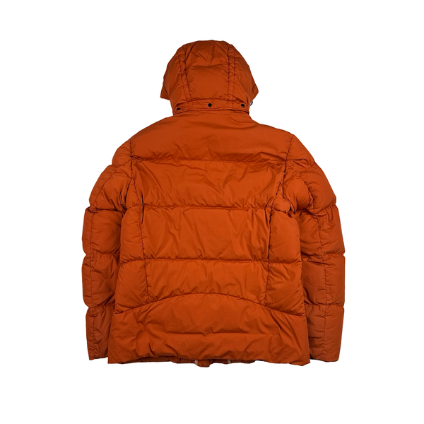 CP Company Orange Down Filled Nycra Puffer Jacket - Large