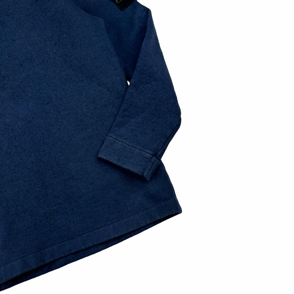 Stone Island AW2000 Wool Blend Blue Crewneck Jumper - XL