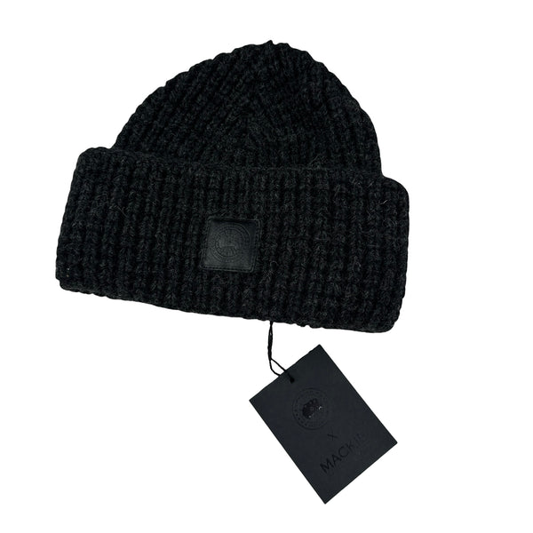 Canada Goose X Mackie Ladies Waffle Toque Iron Grey Wool Beanie