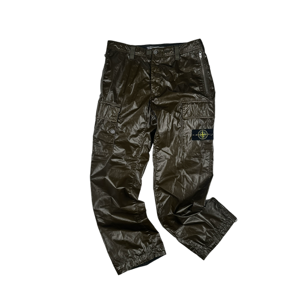 Stone Island 2025 Khaki Type Rx Fit Cargo Trousers - 32"