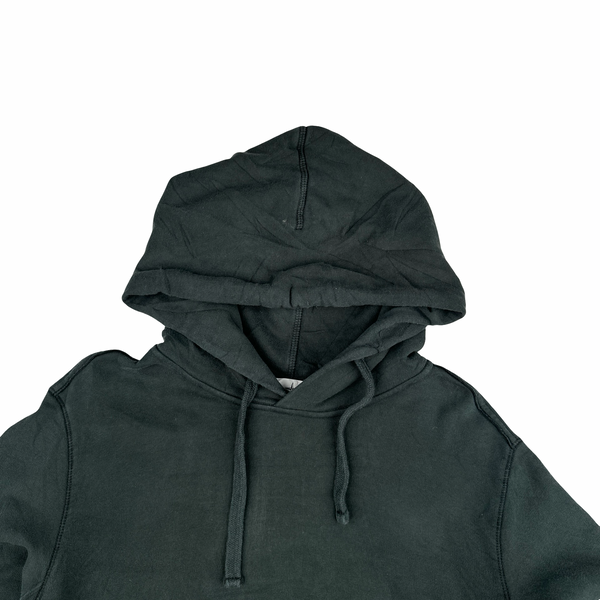 Stone Island 2019 Washed Green Cotton Pullover Hoodie - Large