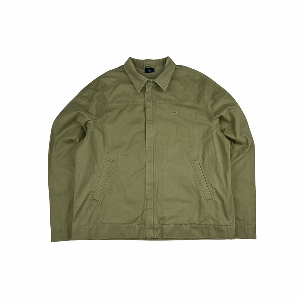 Lacoste Emblem Cotton Zipped Overshirt - XL