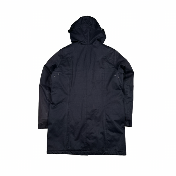 Ma Strum Navy Multipocket Long Quilted Jacket - XL