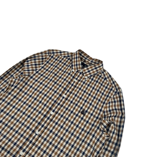 Aquascutum Classic Nova Checked Shirt - Medium