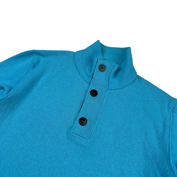 Stone Island 2015 Cyan Pullover Knit Jumper - Medium