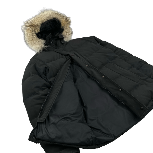 Canada Goose Black Premium Down Carson Coyote Fur Parka Jacket - Medium