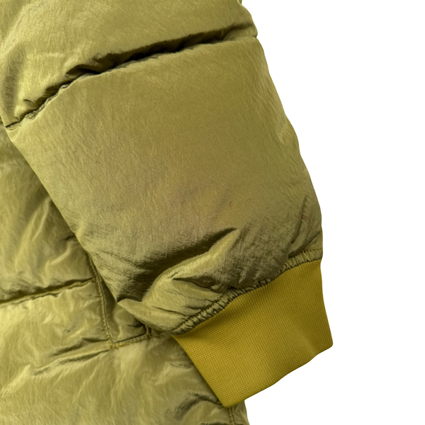 Stone Island 2021 Yellow Panama 6/3 HT Nylon Mix Fabrics Down- TC Puffer - Medium