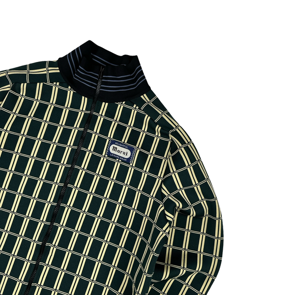 Marni Retro Grid Jacquard Zipped Bootcut Tracksuit - Large