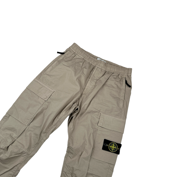 Stone Island Tan Slim Fit Cargo Trousers - 31"