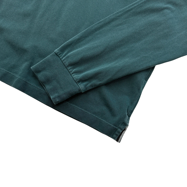 Stone Island 2019 Turquoise Slim Fit Longsleeve Polo - Medium