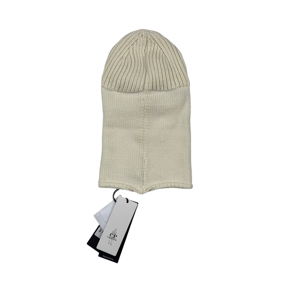 CP Company White Wool Goggle Balaclava