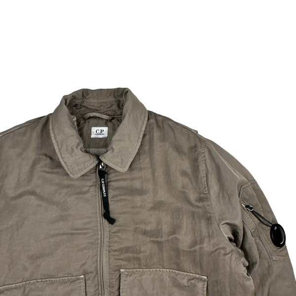 CP Company Nylon B Sateen Collared Bomber Jacket - Large