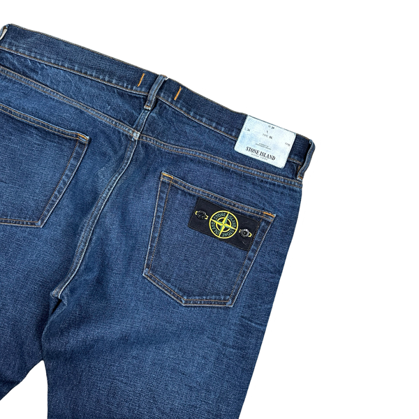 Stone Island 2016 Blue Wash Slim Fit Cotton Trousers - XXL