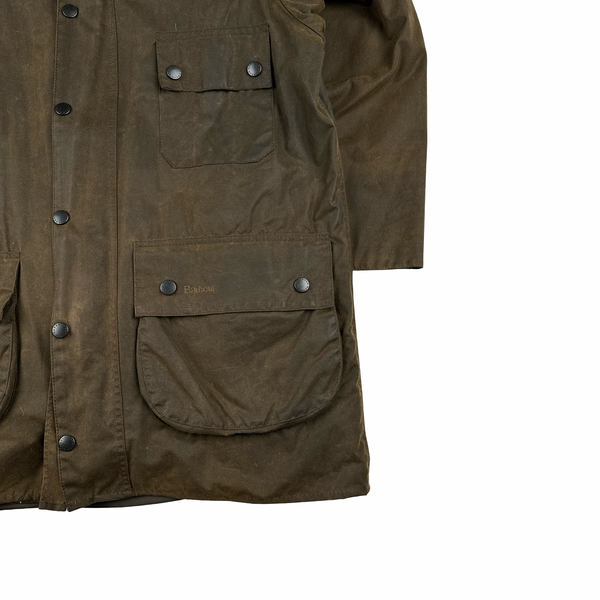 Barbour Solway Brown Cotton Gillet Lining Wax Field Jacket - XL