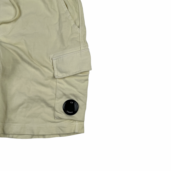 CP Company Yellow Cotton Lens Viewer Shorts - Small