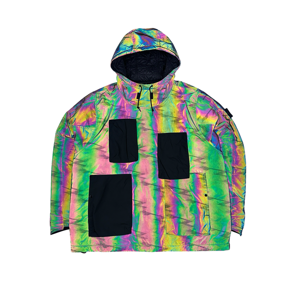 Stone Island 2018 Multi Colour Scarabeo Reflective Pullover Jacket - XL