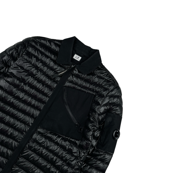 CP Company Black DD Shell Collar Puffer Jacket - Medium