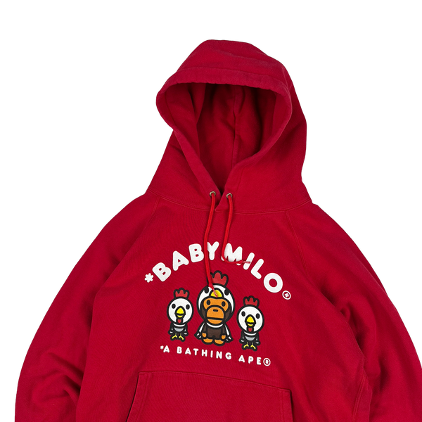 【新品未使用】　BAPE babymilo カモフラ　ロンパース　80 red BAPE Baby Milo Red Graphic Hooded Jumper - Medium – Mat's Island