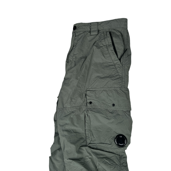 CP Company Sage Green Loose Fit Cargo Trousers - Medium