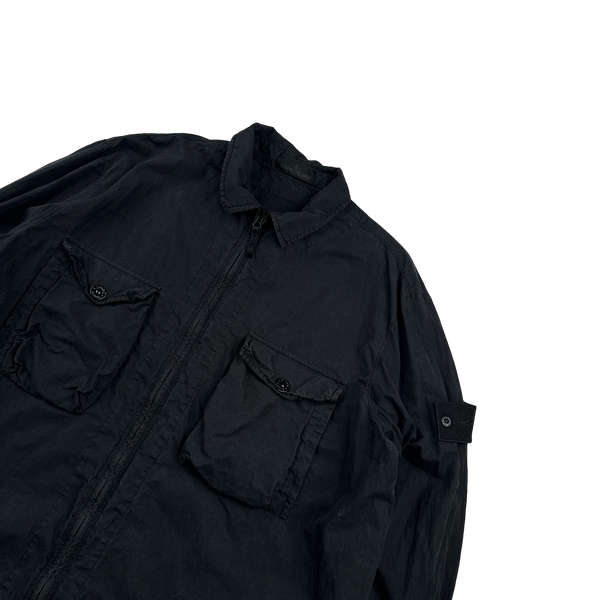 Stone Island 2019 Black Ghost Piece Overshirt - 3XL