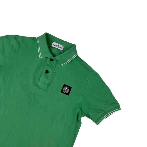 Stone Island Green Cotton Polo Shirt - XS