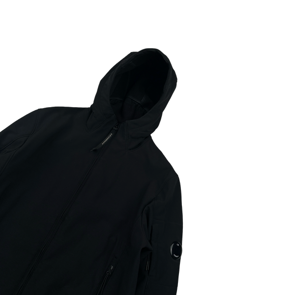 CP Company Black Lens Viewer Soft Shell Jacket - Large