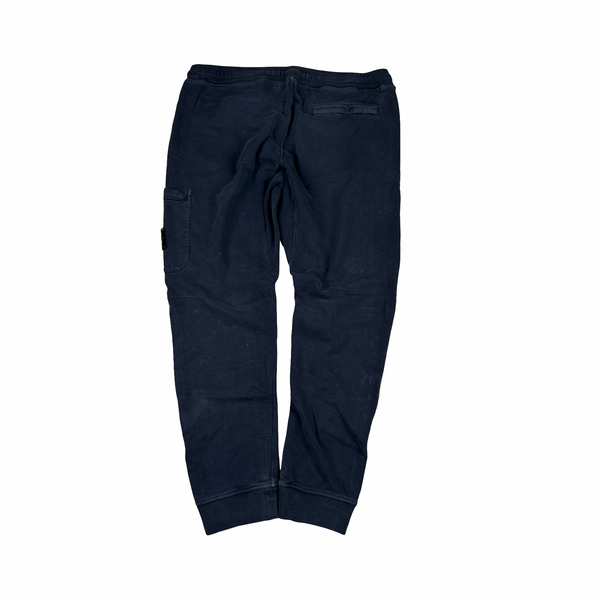 Stone Island Navy Cotton Jogging Bottoms - XL
