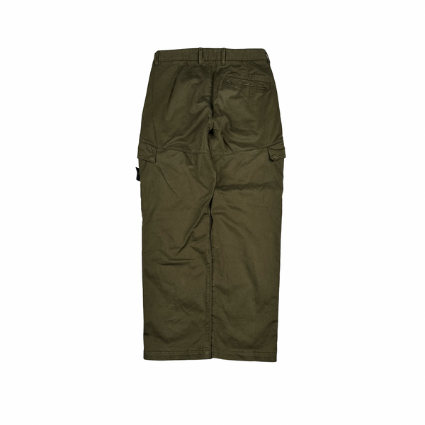 Stone Island 2021 Khaki Ghost Regular Fit Cargo Trousers - 30"