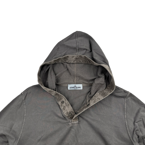 Stone Island 2013 Brown Cotton Pullover Hoodie - Medium