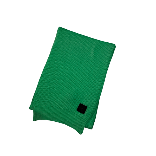 Stone Island 2018 White Glow In The Dark Ribbed Wool Scarf