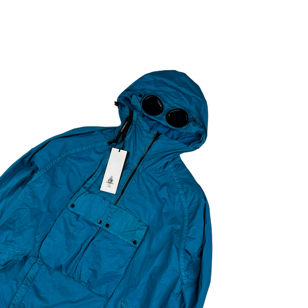 CP Company Blue Nyfoil Goggle Jacket - Medium