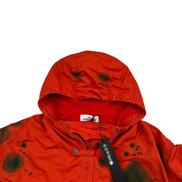 Stone Island 2023 Hand Colouring Orange David TC Micropile Smock - Medium