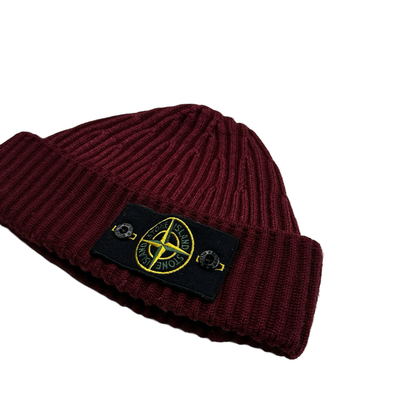 Stone Island 2012 Red Two Tone Beanie