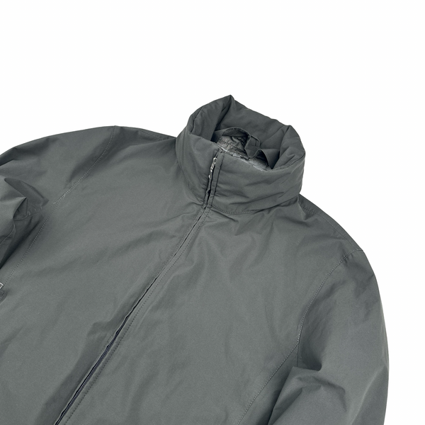 Prada Black Nylon Goretex Shell Long Jacket - XL