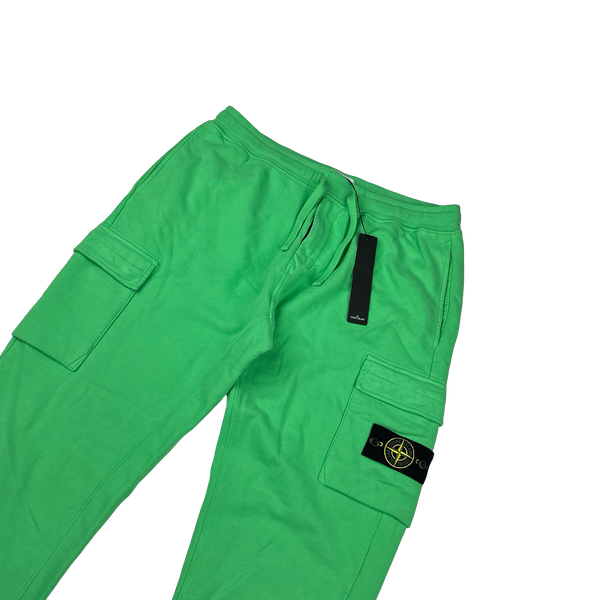 Stone Island 2022 Green Cotton Cargo Joggers - XL