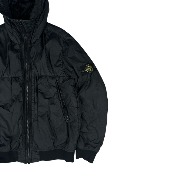 Stone Island 2019 Black Crinkle Reps NY Jacket - XL