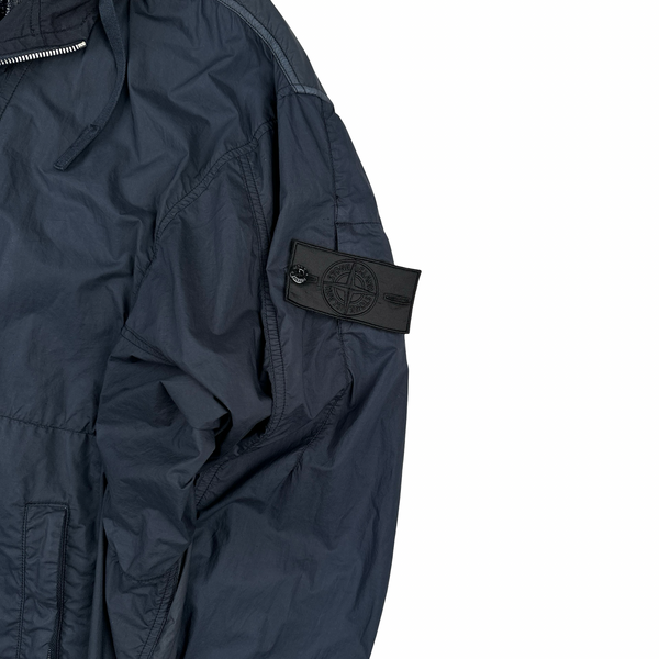 Stone Island 2022 Navy Shadow Project HD Pelleovo Cotton TC Navy Glass Jacket - Large