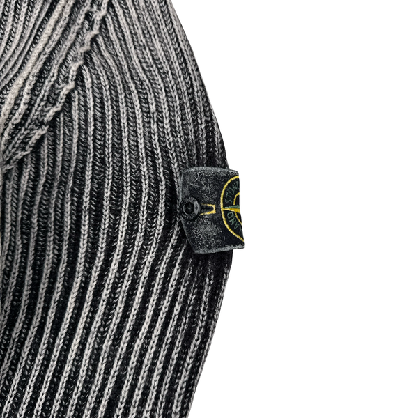 Stone Island 2018 Black Frost Wool Knit Jumper - XL