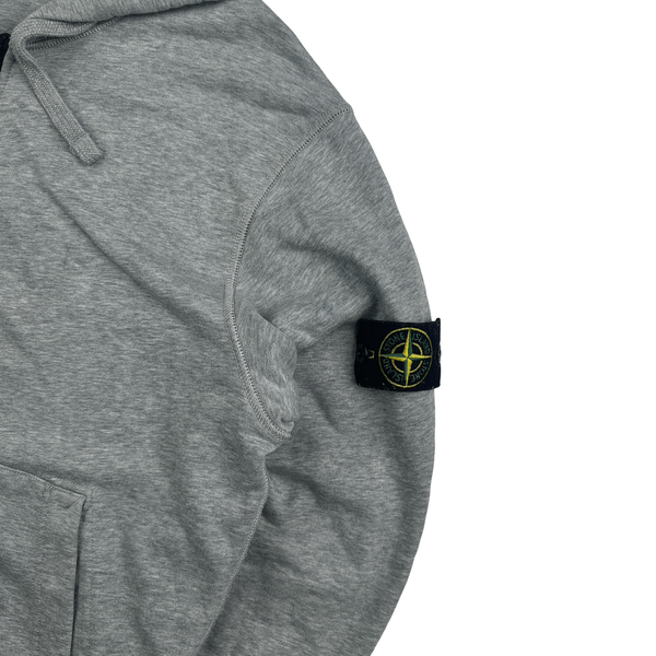 Stone Island Light Grey 2022 Zipped Hoodie - Large
