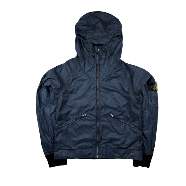 Stone Island 2009 Archive Mesh Badge Hyperlight Hooded Jacket - Large