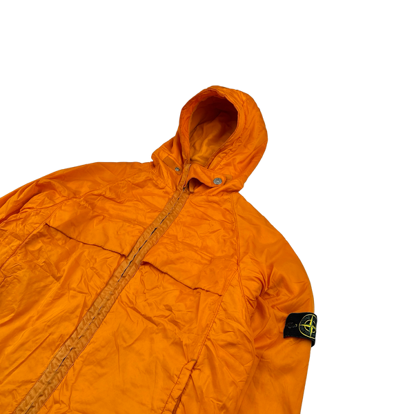 Stone Island 2000s Orange Fleece Lined Vintage Jacket - Medium