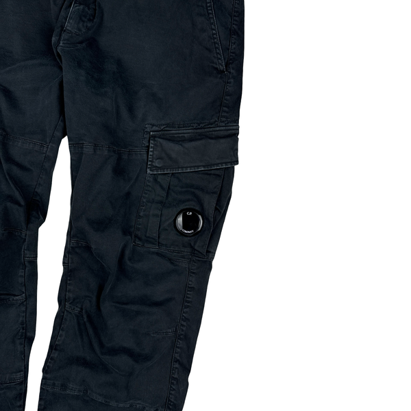 CP Company Black Ergonomic Fit Cargo Trousers - XXL